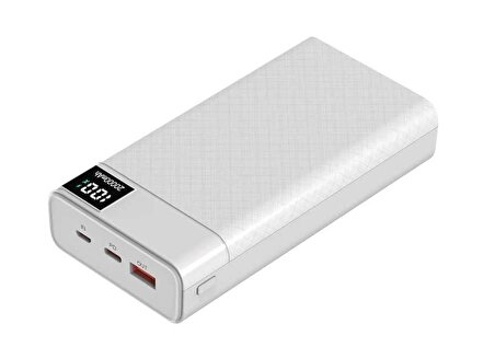 Zore B-12 QC 3.0 Hızlı Şarj Özellikli 22.5W Led Göstergeli Taşınabilir Powerbank 20000 mAh