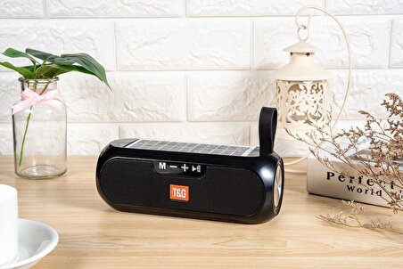 Zore TG182 Güneş Enerjili FM Radyo Özellikli AUX USB Kart Okuyucu Portlu Bluetooth Hoparlör Speaker