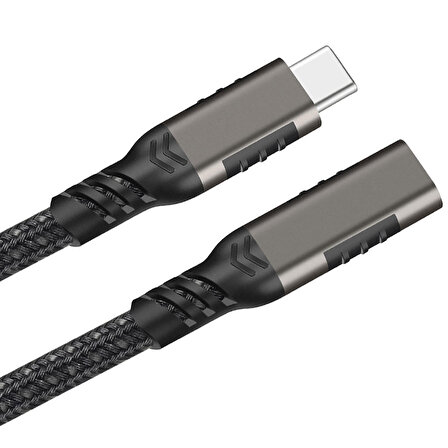 Zore Extension USB3.2 Type-C PD Uzatma Kablosu 100W 20Gbps 4K@60Hz 0.2 Metre