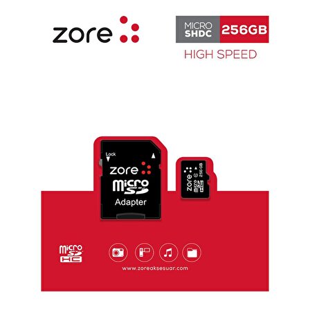 Zore Micro SD Hafıza Kartı 256GB