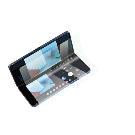 Samsung Galaxy Z Fold 5 Uyumlu Zore Hizalama Aparatlı S-Fit Body Ekran Koruyucu