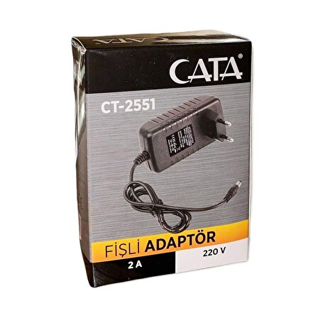 Cata CT-2551 2 Amper Fişli Adaptör