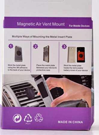Magnetic Air Vent Mount X16 Petek Araç Telefon Tutucu Universal