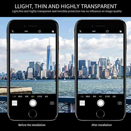 Apple iPhone 8 Uyumlu Kamera Lens Koruyucu Cam Filmi