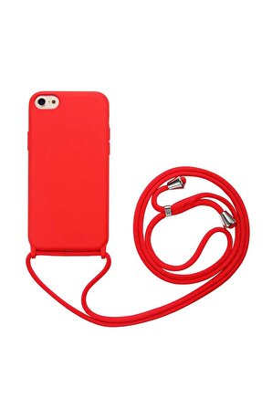 Apple iPhone SE 2020 Uyumlu Kılıf Ropi Kapak Kırmızı