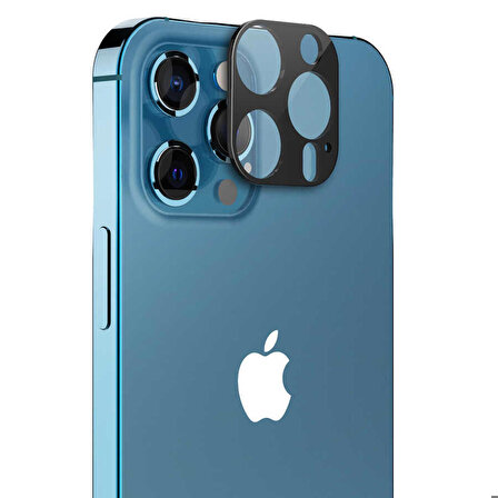 Apple iPhone 12 Pro Uyumlu Araree C-Subcore Temperli Kamera Koruyucu Siyah