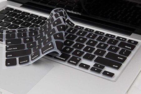 Apple Macbook 15' Pro 2017 A1707 Uyumlu Klavye Koruyucu Silikon Ped