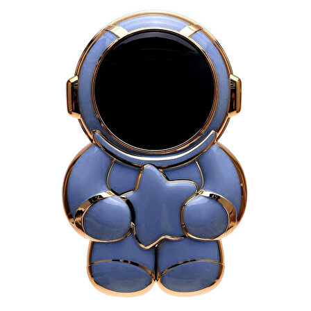 Space Yıldızlı Astronot Figürlü Cep Telefonu Standı Mavi