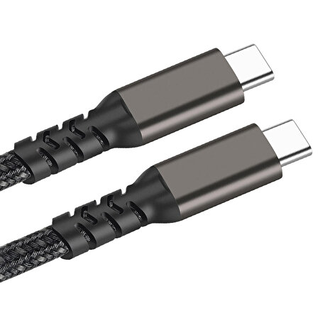 2.Jenerasyon Type-C to Type-C USB3.2 PD Data Kablosu 100W 20Gbps 4K@60Hz 0.2 Metre
