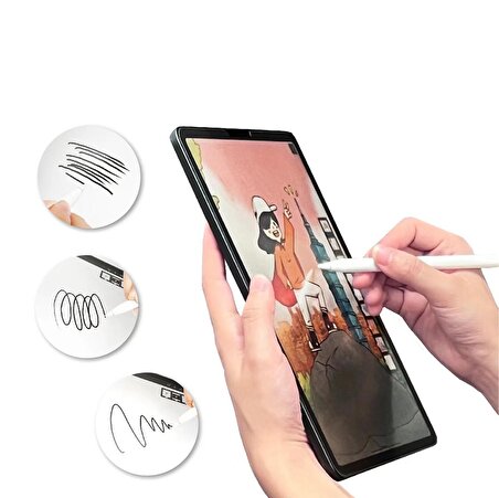 Samsung Galaxy Tab S9 Plus Uyumlu Kağıt Hisli Mat Davin Paper Like Tablet Ekran Koruyucu