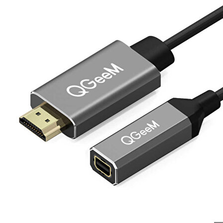 Qgeem QG-HD02 HDMI To Mini Display Port Dönüştürücü
