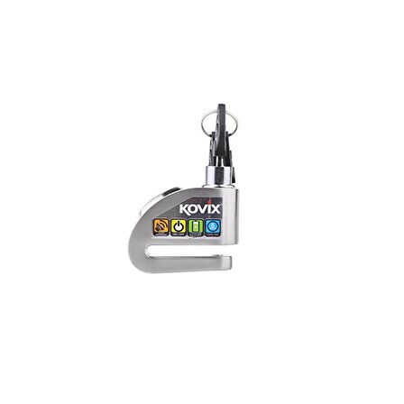 Kovix KD6-BM Alarmlı Disk Kilit Gri