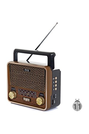 Mg-1967u Antika Usb+hafıza Kartlı Radyo Kulaklık Hediyeli