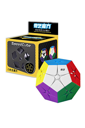 3 adet Zeka Küpü Gökkuşağı Bulmaca Topu,Megaminx Beyaz ve 3x3 Hız Küpü,Speed Cupe Rubik Küp Fidget Oyuncak Model 1