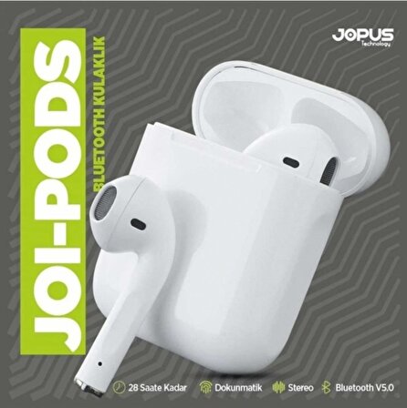 Joi-pods Mikrofonlu Bluetooth Kulaklık 28 Saat Konuşma Veya Müzik (YENİ MODEL)