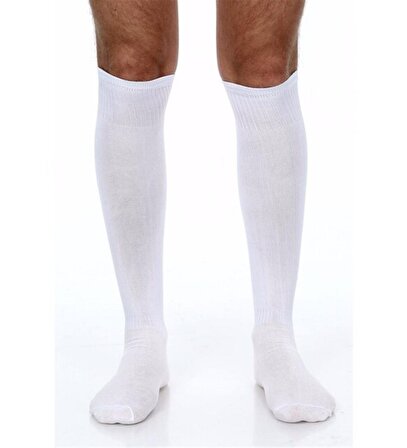Vertex Süper Konç - Beyaz 40-45 Uzun Futbol Çorabı - VRTXKONÇ