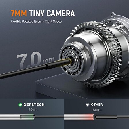 DEPSTECH 1080P HD Boroskop Gözlem Kamerası - 3.5m Kablo - 7mm