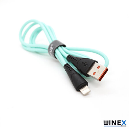 Global CA30 USB to Lightning Hızlı Data ve Şarj Kablosu 2.4A Mavi