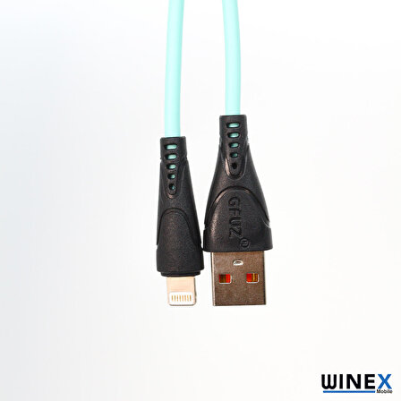 Global CA30 USB to Lightning Hızlı Data ve Şarj Kablosu 2.4A Mavi