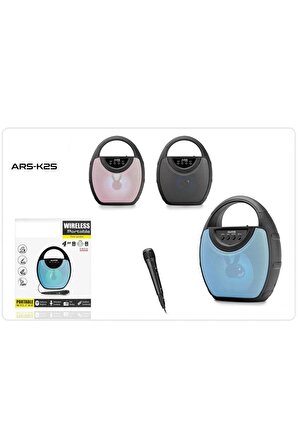 AURISS Auris ARS-K25 Karaoke Mikrofonlu Kablosuz Bluetooth Hoparlör