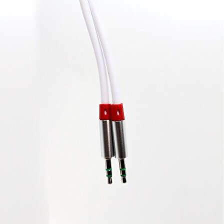 Global AX42 Gfz 3.5mm Aux to Aux Kablo 1m Beyaz