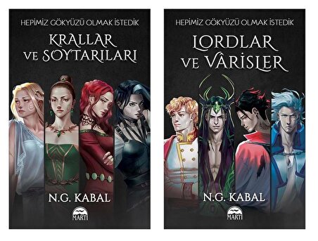 Hepimiz Gökyüzü Olmak İstedik 2 Kitap Set ( Lordlar ve Varisler + Krallar ve Soytarıları)