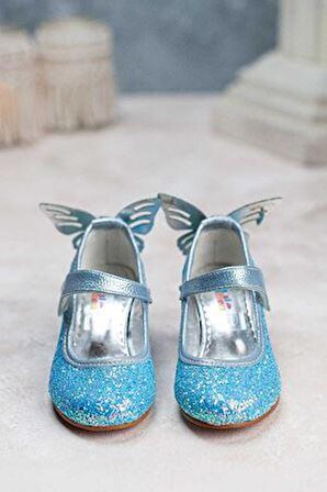 Kız Çocuk Topuklu Ayakkabı Kelebek