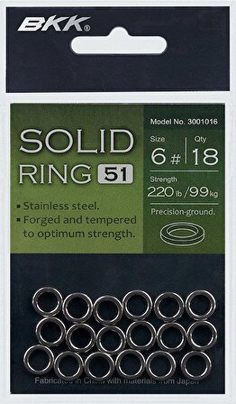 BKK Solid Ring-51 Halka 3 18 Pcs