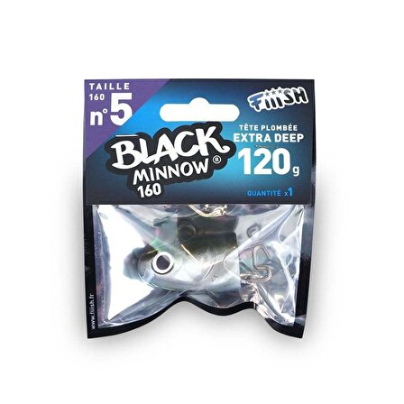 Fiiish Black Minnow BM160/5 BM624 Extra Deep 120gr Kaki Jig Head