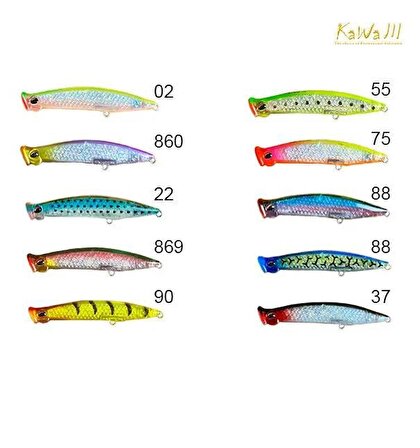 River Kawa Popping 3D 9cm 8gr Su Üstü Popper Yem 37