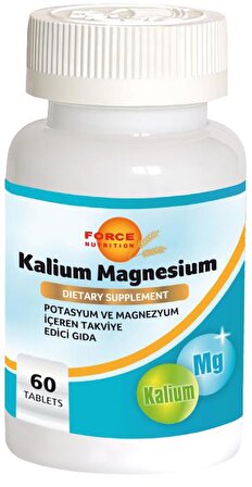 Force Nutrition Potasyum Magnezyum 60 Tablet Kalium Magnesium 