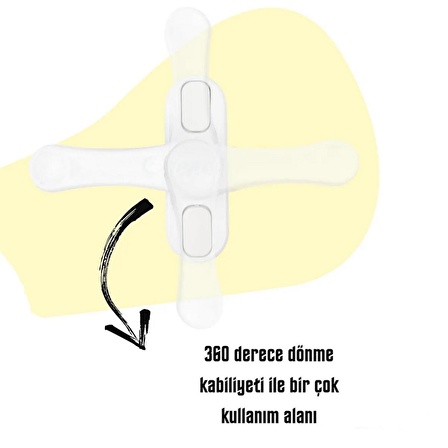 5 Adet METAL Beyaz Pencere Emniyet Kilidi Çocuk Hırsız Kilidi Çekmeli Pvc Kilit