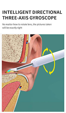 kameralı endoskobik kulak temizleme cihazı ( ios ve androıd uyumlu)