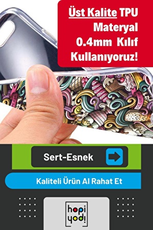 Samsung Galaxy A54 5G Uyumlu Kılıf Words 04 Kaplan Silikon Kılıf Mavi