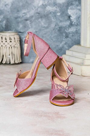 Kız Çocuk Topuklu Ayakkabı Unicorn Kelebek