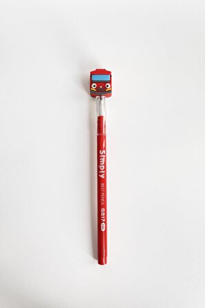 Simply Yumurtlayan Kalem Araba Başlıklı Kırmızı