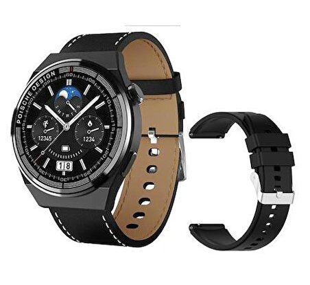 Global 2023 Watch GT3 Max Android İos HarmonyOs Uyumlu Akıllı Saat Siyah
