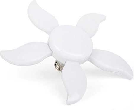 36W Pervane Mango Çiçek LED Ampül- E27- 3240 Lümen- Beyaz Işık Let Ampul