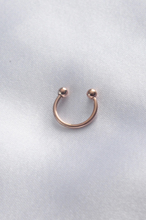 316L Cerrahi Çelik Rose Renk Minimal Toplu Halka Piercing