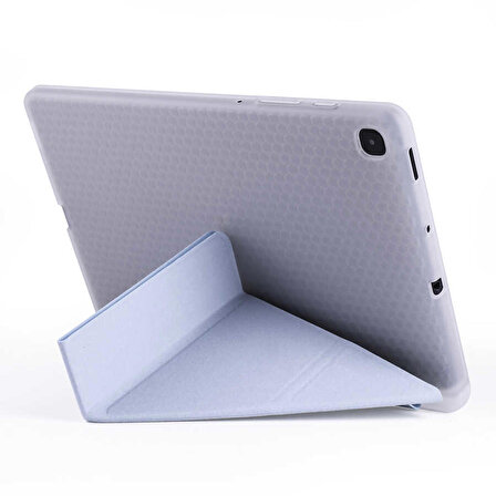Samsung Galaxy Tab S6 Lite P610 Kılıf Tri Folding Smart With Pen Standlı Kalemlikli Kapaklı Origami Kılıf