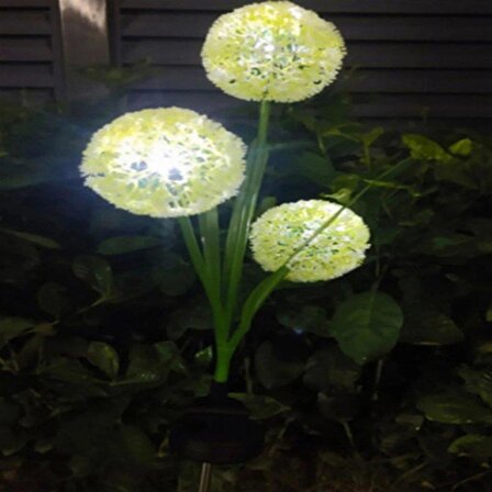 LivX Güneş Enerjili Solar Aydınlatma Kartopu Çiçeği Gece Lambası Günışığı 2 Adet KRT-02