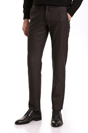 Siyah Dinamik Fit Desenli Yandan Cepli Jogger Pantolon | 44