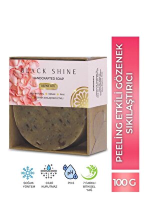 Black Shine BS Defne Gül Sabunu Gözenek Sıkılaştırıcı Peeling, Besleyici Arındırıcı Doğal Cilt Ve Saç Bakımı KRM0020