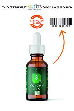 Cilt Tonu Eşitleme Mandelik Asit %3 | Mandelic Acid Peeling 30 ml  ​