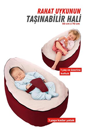 Bebek Reflü Yatağı Bebek Yatağı Fermuarlı Bebek Yatak Yıkanabilir Kılıf Pembe