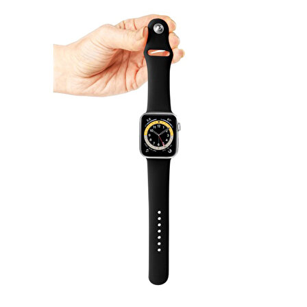 Global 42-49mm Yeni Nesil Apple Uyumlu Akıllı Saat Kordonu Silikon Siyah