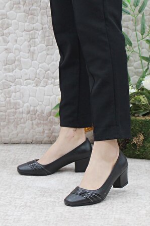 Mehmet Mete 8631 Fashion Klasik Topuklu Kadın Ayakkabı