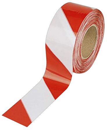 500 Metre Çok Amaçlı Emniyet Şeridi Kırmızı Beyaz X 5 Adet