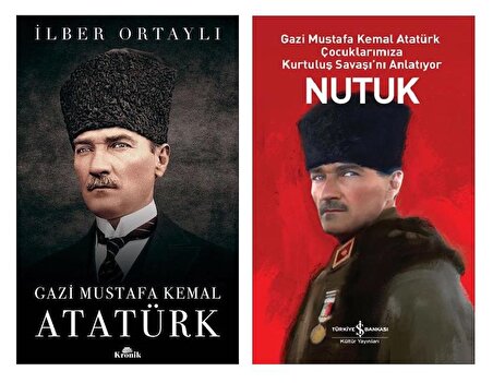 İlber Ortaylı Gazi Mustafa Kemal Atatürk + Gençler İçin Nutuk İş bankası (2 Kitap) 
