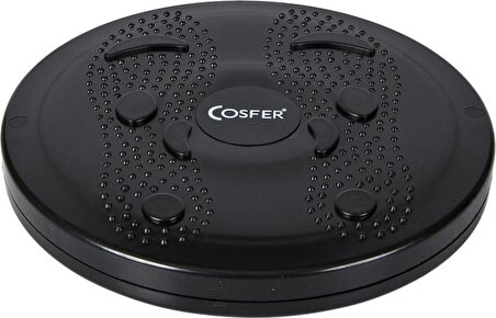Siyah Cosfer Twister Disc - Bel Kalça Egzersiz Aleti Bel Inceltici Inceltme Form Tutma Evde Spor Ale
